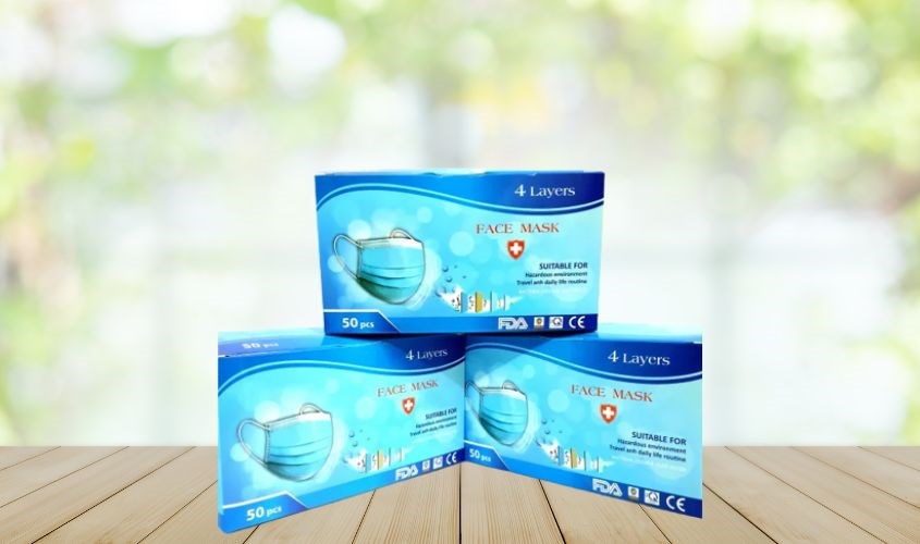 Khẩu trang y tế 4 lớp kháng khuẩn SG1 thiết kế tiện lợi