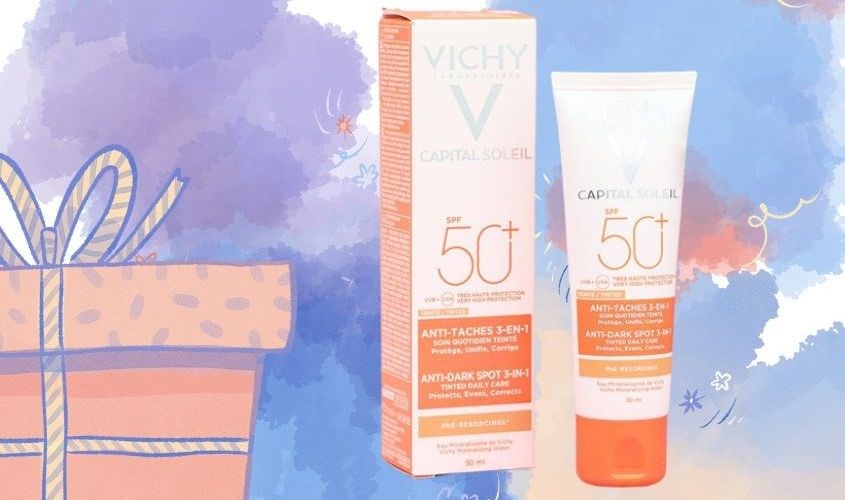 Kem chống nắng ngăn ngừa sạm nám, không gây bóng nhờn Vichy Capital Soleil SPF 50+ PA++++ 50ml