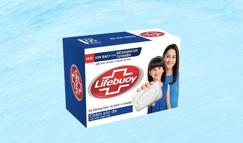 Xà bông cục Lifebuoy chăm sóc da hương dịu nhẹ 90g