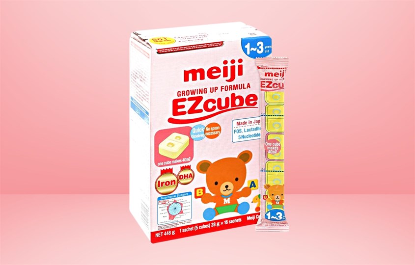Sữa bột Meiji Growing Up Formula Ezcube 448g (12 - 36 tháng)