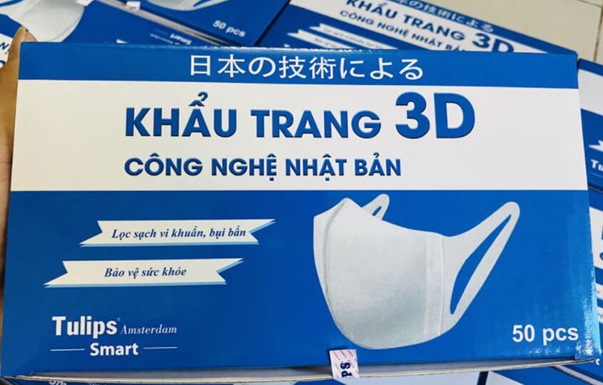 Khẩu trang 3D Tulips
