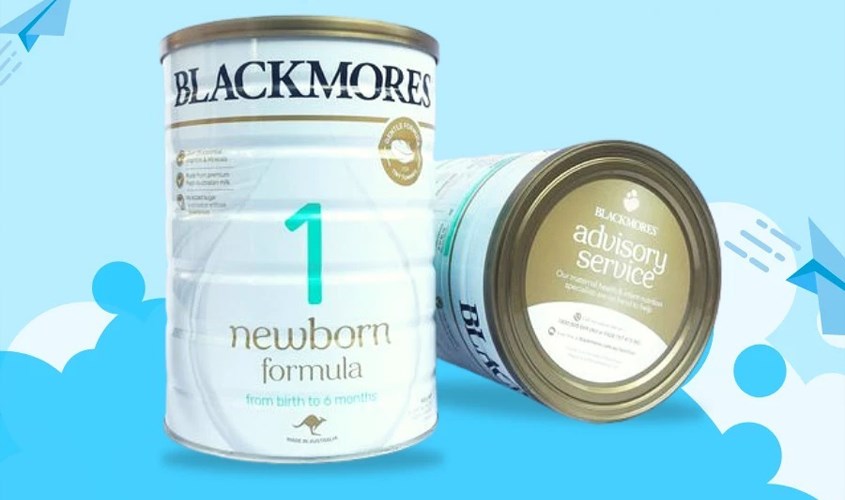 Sữa bột Blackmores NewBorn Formula số 1 900g (0 - 6 tháng)