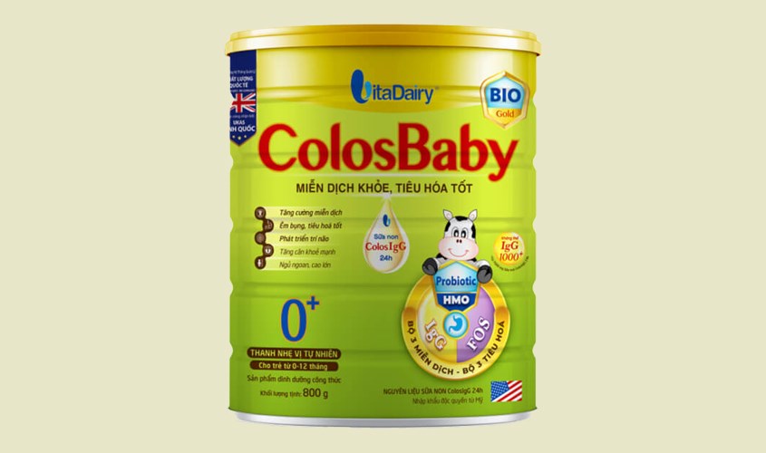 Sữa bột ColosBaby Bio Gold 0+ hương vani 800g (0 - 12 tháng)