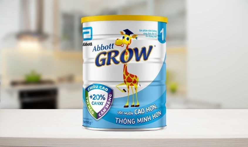 Sữa bột Abbott Grow số 1 900g hương vani (0 - 6 tháng)