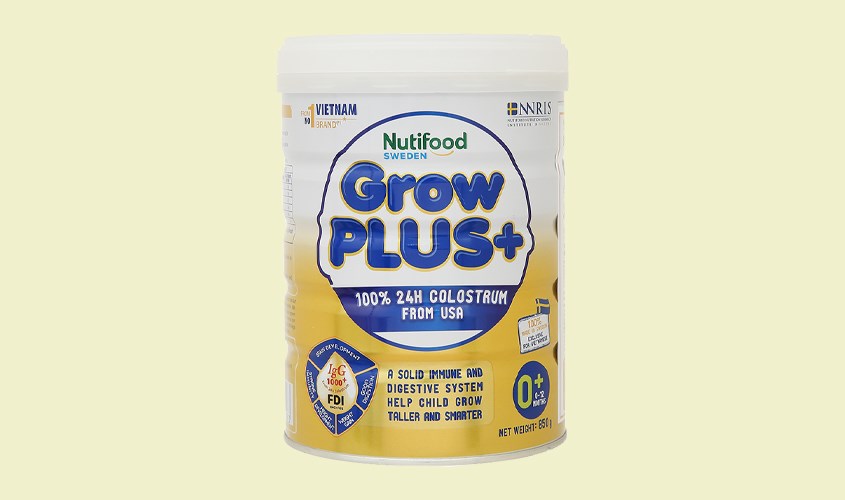 Sữa bột Nutifood GrowPLUS+ 850g (0 - 12 tháng)