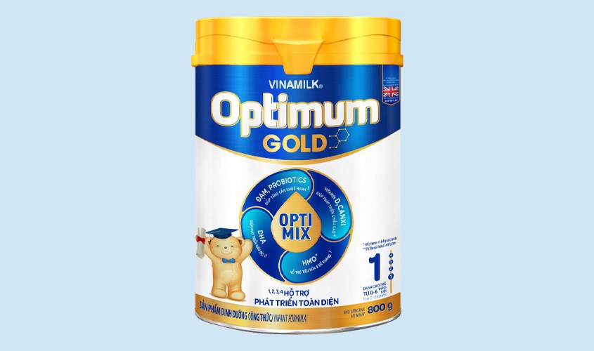 Sữa bột Vinamilk Optimum Gold số 1 800g (0 - 6 tháng)