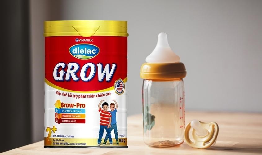 Dielac Grow hỗ trợ bé tăng trưởng chiều cao