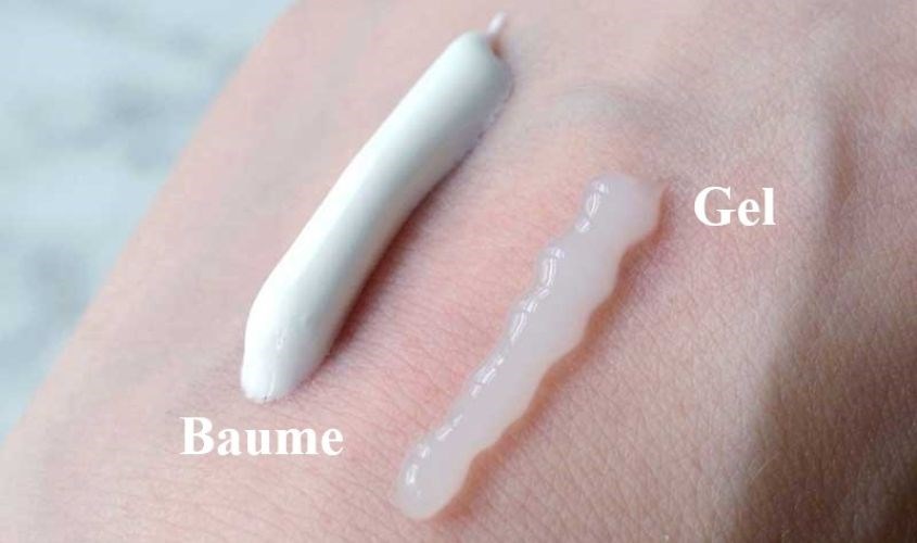 Kết cấu của kem dưỡng ẩm dạng cream và dạng gel