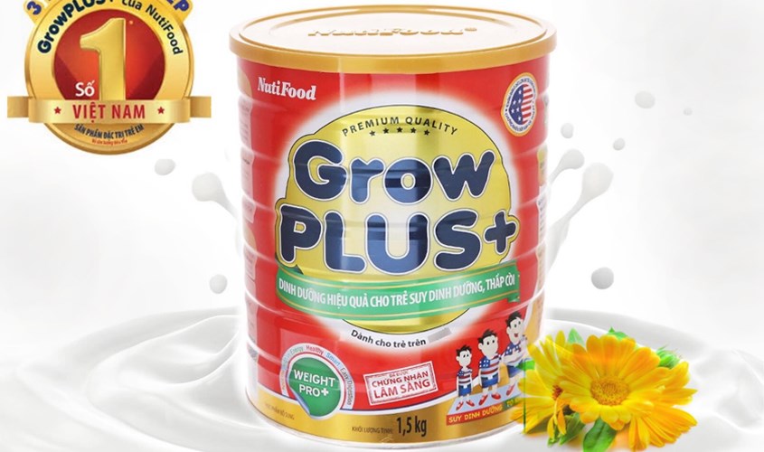 Sữa bột NutiFood GrowPLUS+ 1.5 kg (trên 1 tuổi)