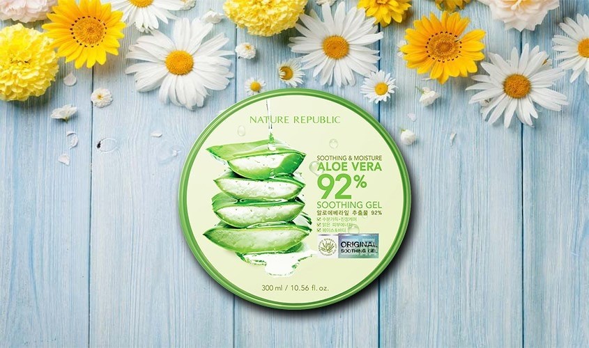 Kem dưỡng cấp ẩm dạng gel chiết xuất Lô Hội Nature Republic 300 ml