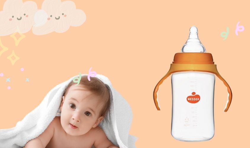 Bình sữa nhựa PP Wesser TBSPPW260 cổ rộng 260 ml