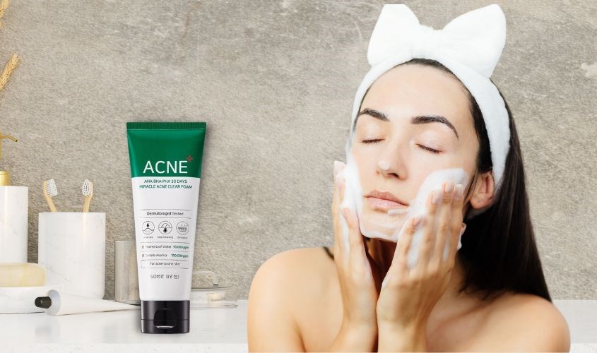 Sữa rửa mặt làm dịu da mụn, da kích ứng Some By Mi AHA-BHA-PHA 30 Days Miracle 100 ml