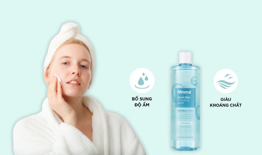 Nước tẩy trang dưỡng ẩm cho da Nature Republic Good Skin 500 ml