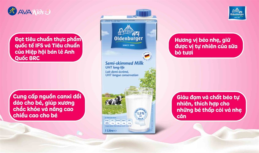 Sữa tươi Oldenburrger của Đức