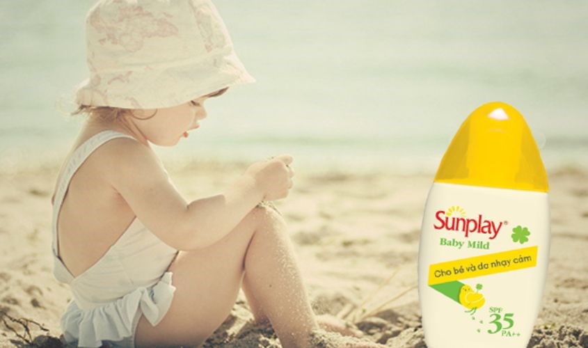 Kem chống nắng Sunplay Baby Mild SPF 35 dành cho da nhạy cảm