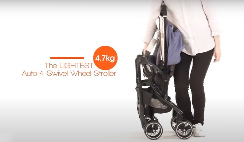 Xe tiện lợi với trọng lượng siêu nhẹ chỉ 4.7kg, dễ dàng di chuyển