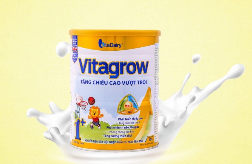 Sữa Vitagrow là sản phẩm của thương hiệu nổi tiếng VitaDairy