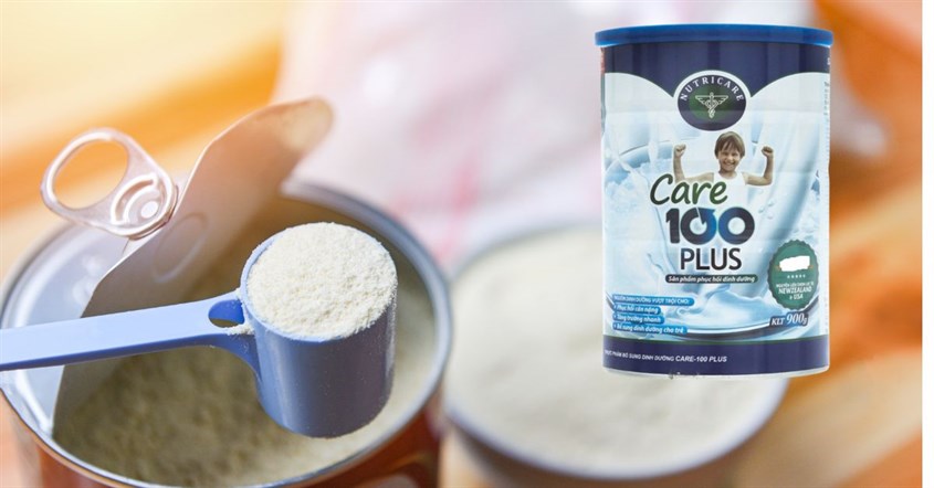 Sữa CARE 100 PLUS với công thức dành cho trẻ em Việt