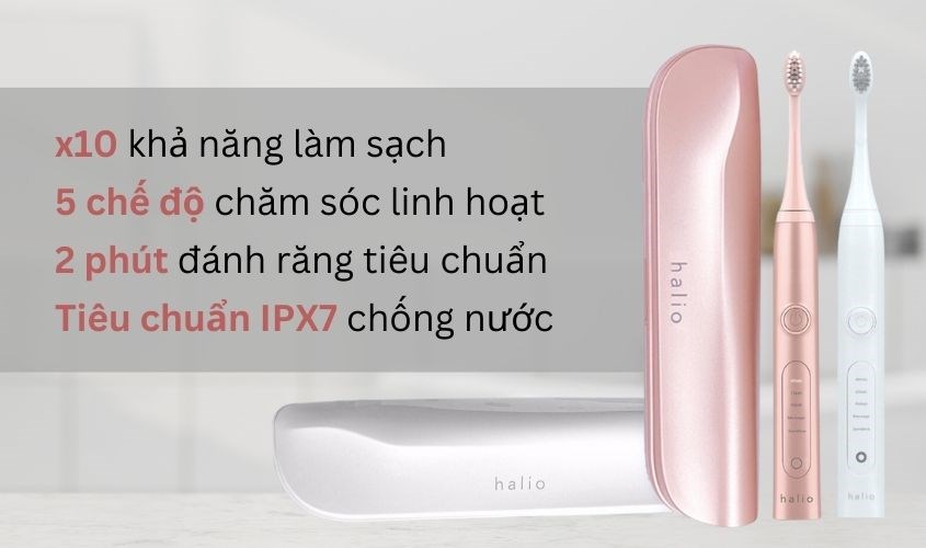 Ưu điểm của bàn chải điện Halio