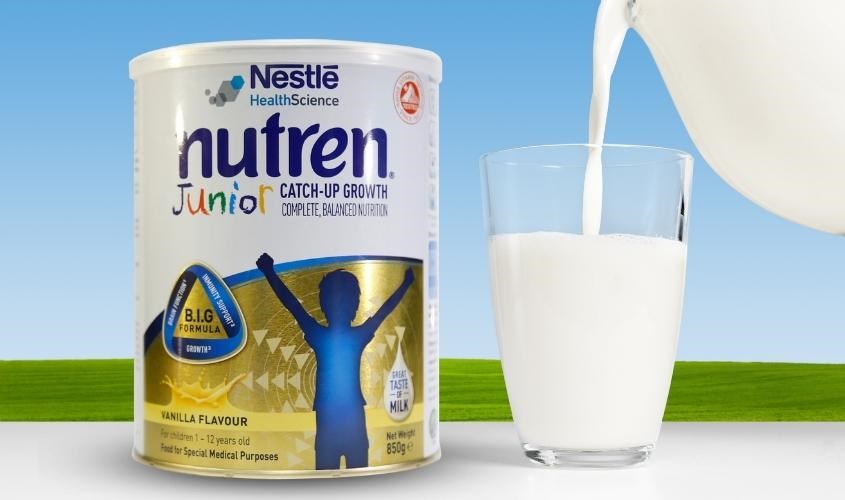 Sữa Nutren Junior là sản phẩm được sản xuất bởi thương hiệu nổi tiếng Nestlé, Thụy Sỹ