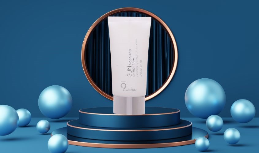 Kem chống nắng chống lão hóa và dưỡng trắng 9 Wishes Sun Moisturizer SPF 50+ PA+++ 50 ml 