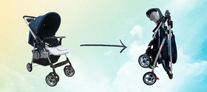 Xe đẩy cho bé Gluck C8M cho bé từ 0 đến 5 tuổi - màu xanh navy