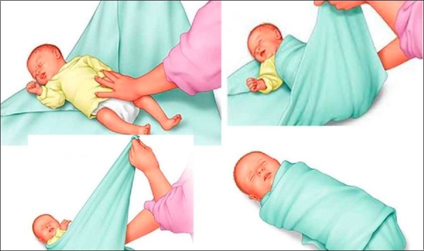 Cách quấn tã toàn thân giúp bé ngủ ngon