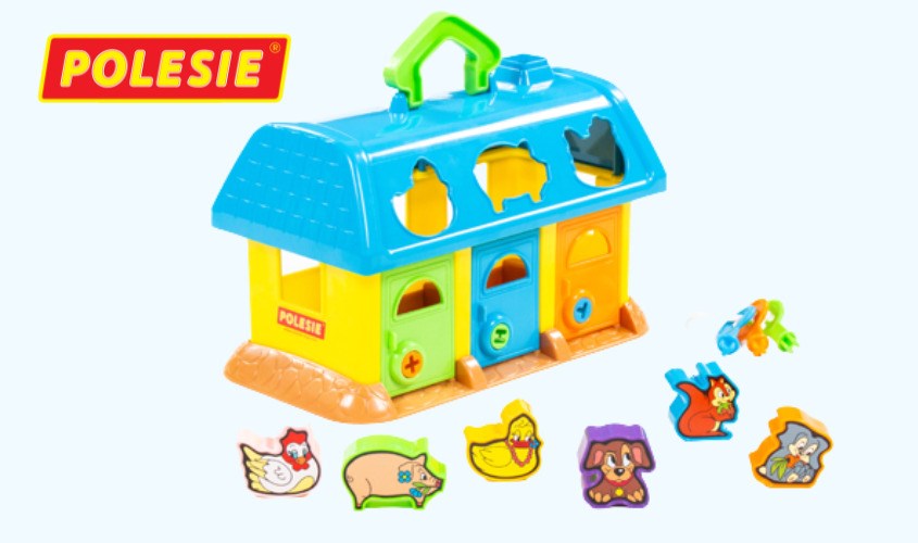 Đồ chơi thả hình khối ngôi nhà thú cưng POLESIE PLS-9166