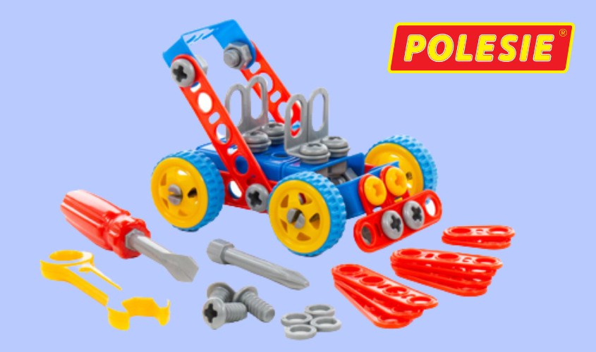Đồ chơi lắp ghép kỹ sư POLESIE PLS-72986 (91 chi tiết)