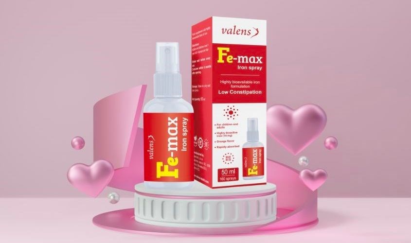 Lọ xịt Valens Fe-max bổ sung sắt, hỗ trợ tạo máu 50 ml (từ 1 tuổi ) Lọ xịt Valens Fe-max bổ sung sắt, hỗ trợ tạo máu 50 ml (từ 1 tuổi )