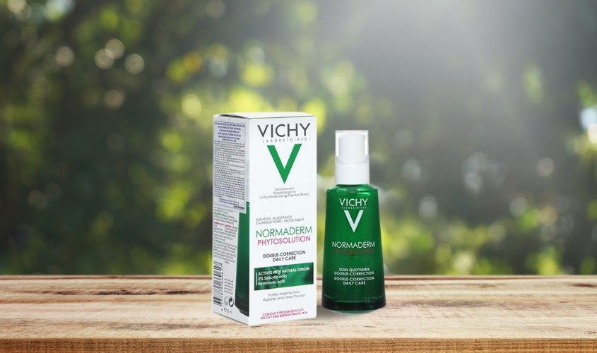 Gel sữa giảm mụn và che khuyết điểm cho da mụn Vichy Normaderm Phytosolution 50 ml 