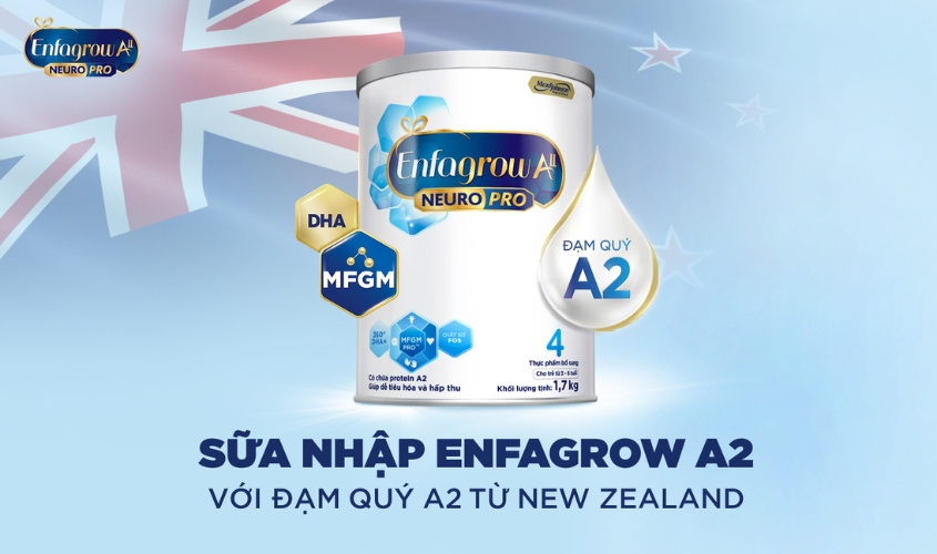 Sữa bột Enfagrow A2 Neuropro số 4 1.7 kg