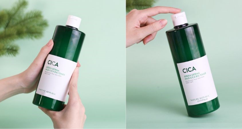 Toner Nature Republic Green Derma chiết xuất Rau Má và Keo Ong 500 ml
