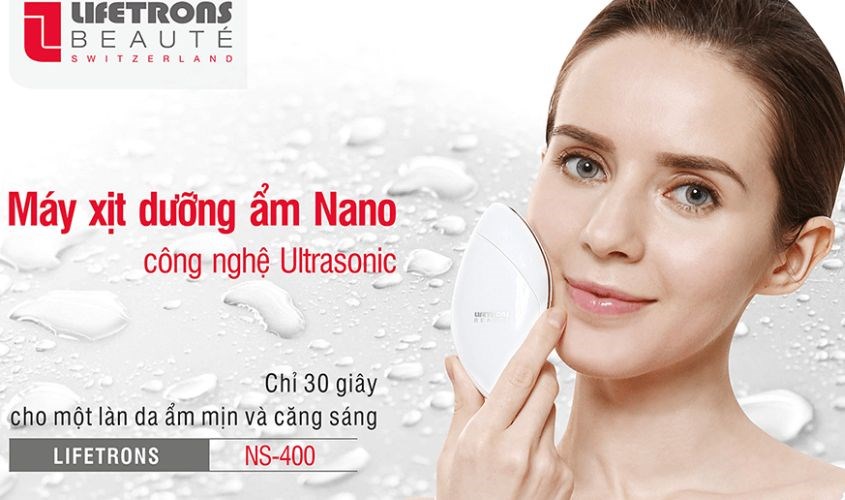Máy xịt khoáng dưỡng ẩm công nghệ Nano Lifetrons NS-400