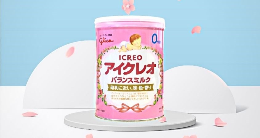 Sữa bột Glico Icreo số 0 vị thanh nhạt 800g (0 - 12 tháng)