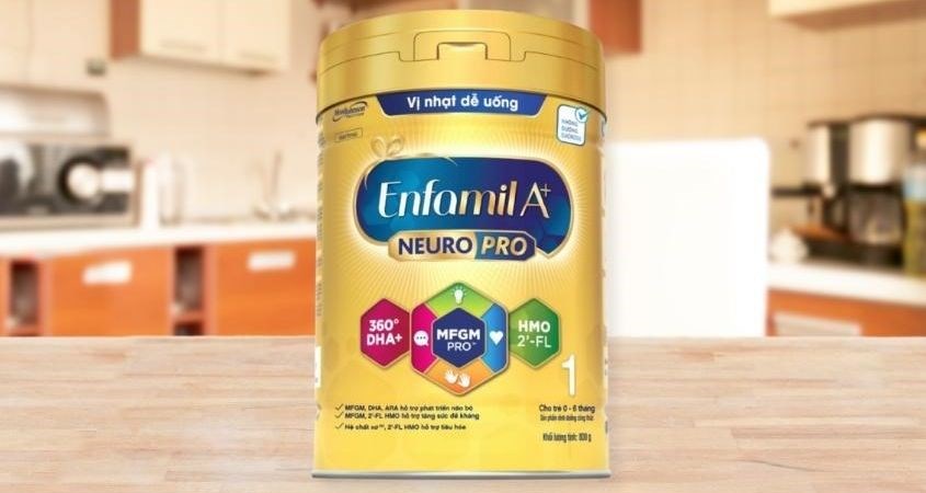 Sữa bột Enfamil A+ Neuropro số 1 vị nhạt dễ uống 830g (0 - 6 tháng)