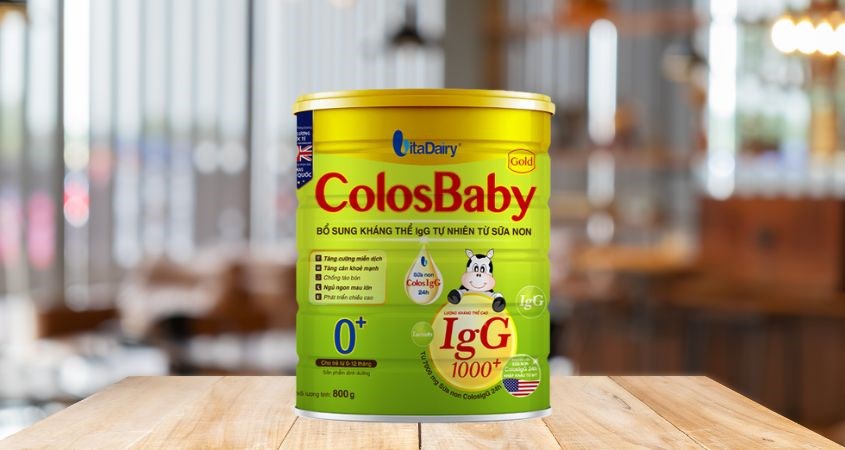 Sữa bột ColosBaby Gold 0+ hương vani 800g (0 - 12 tháng)