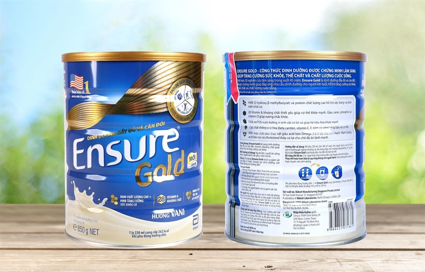 Sữa bột Ensure Gold hương vani 850g