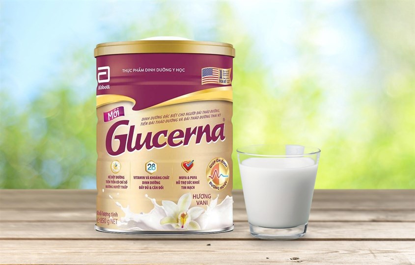 Sữa bột Abbott Glucerna hương vani 850g (dành cho người bệnh tiểu đường)