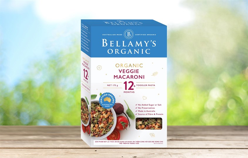 Nui ăn dặm lúa mì semolina và rau củ Bellamy