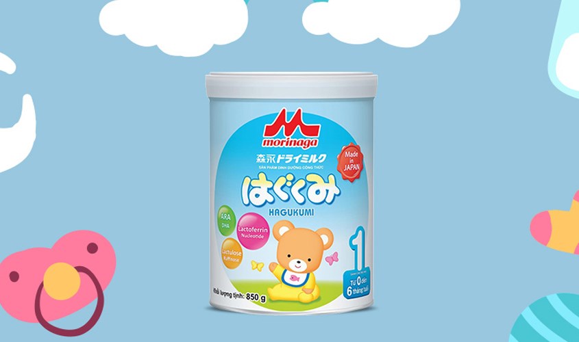 Sữa bột Morinaga Hagukumi số 1 850g (0 - 6 tháng)