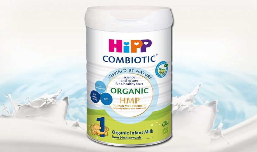 Sữa bột HiPP Organic Combiotic vị nhạt thanh số 1 350g (0 - 6 tháng)