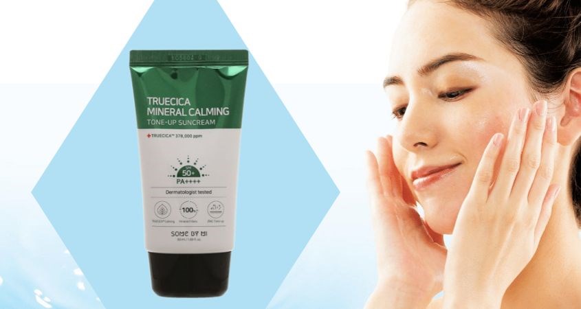 Kem chống nắng làm dịu và dưỡng sáng Some By Mi Truecica Mineral Calming SPF 50+ PA++++ 50 ml