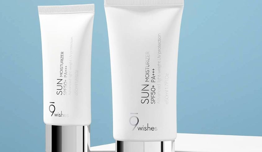 Kem chống nắng chống lão hóa và dưỡng trắng 9 Wishes Sun Moisturizer SPF 50+ PA+++ 50 ml