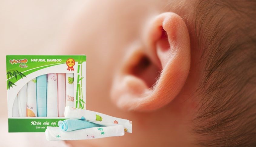 Khăn sữa sợi tre KACHOOBABY 2 lớp 30x30 cm