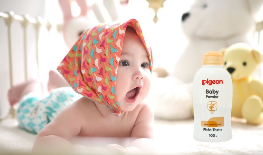 Phấn thơm cho bé Pigeon Baby Power 100g