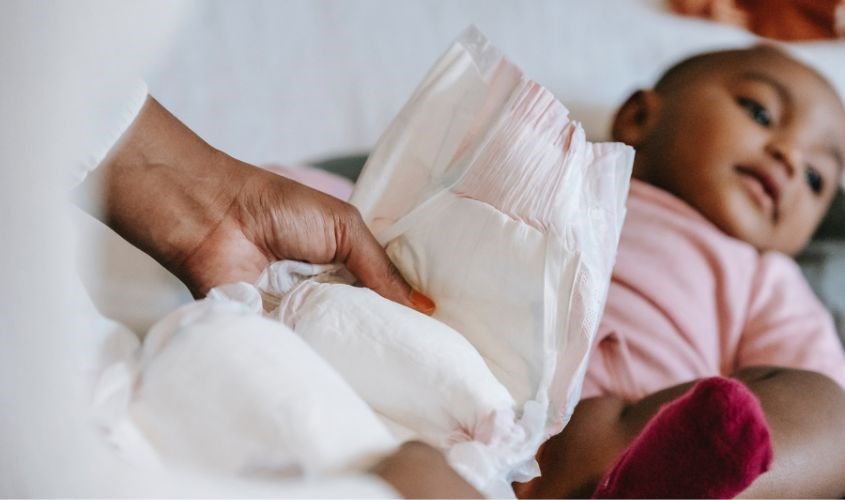 Dùng lại bỉm cũ vi khuẩn dễ xâm nhập