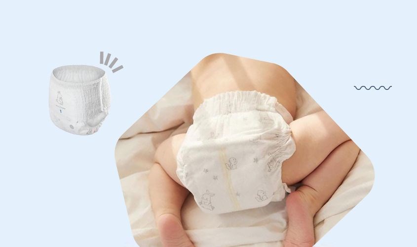 Cần chọn bỉm đúng kích cỡ để bé luôn thoải mái, dễ chịu.