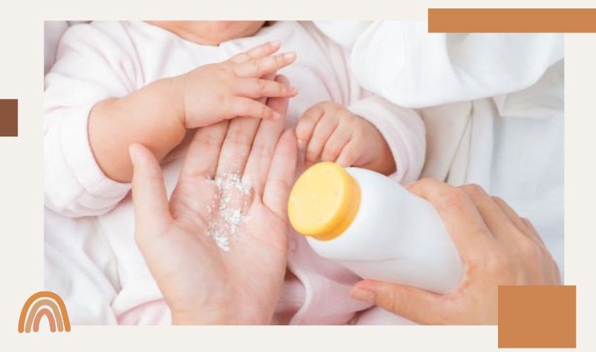 Phấn rôm dễ gây bít tắc lỗ chân lông