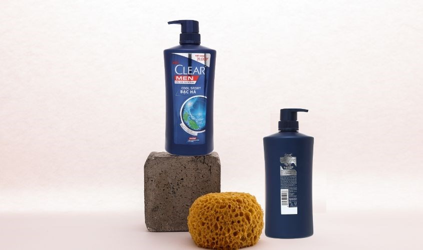 Dầu gội Clear Men Cool Sport sạch gàu 612 ml